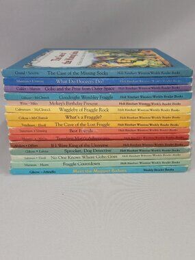 Fraggle Rock & Muppets 1980s Vintage 15 Hardcover Book Set by Weekly Reader